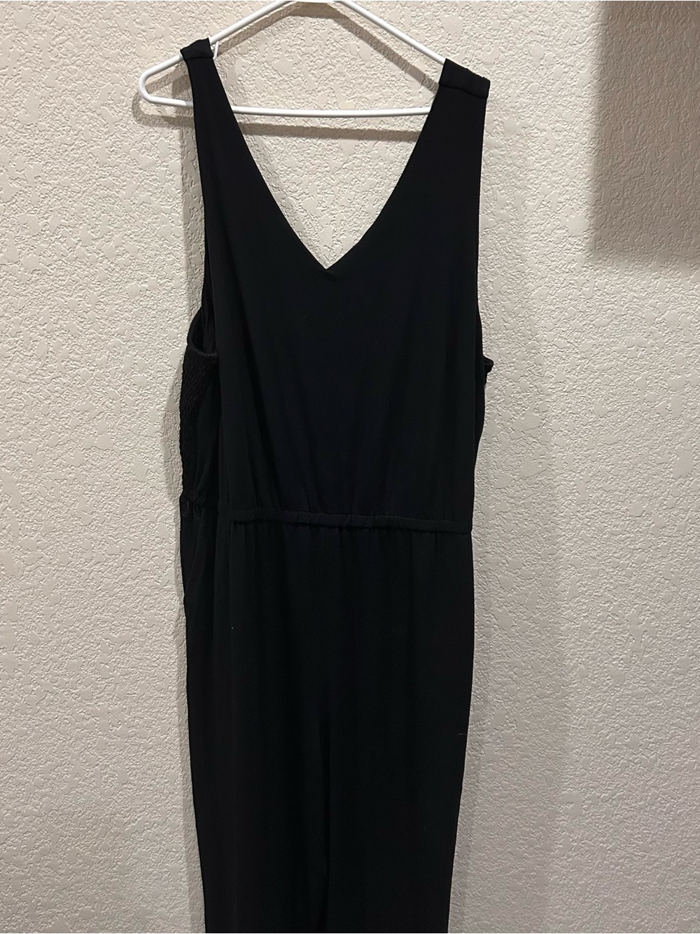J Jill Women’s Black V-Neck Sleeveless Romper Jumpsuit Plus Size 3XL